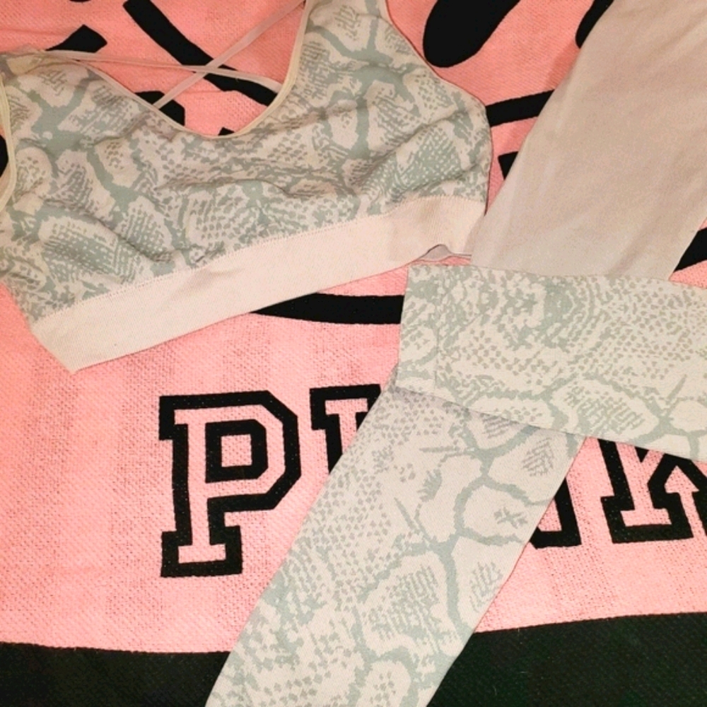 2pc PINK SNAKE PRINT SOUTH BEACH ⛱ SET